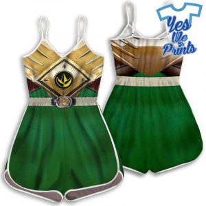 3D-Green-Mighty-Morphin-Power-Ranger-Custom-Romper