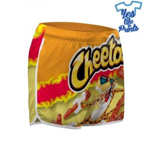Flaming-Hot-Cheetos-3D-Custom-Women-Beach-Shorts-Swim-Trunk-1