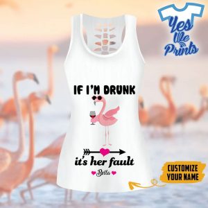 Flamingo-If-Im-Drunk-Its-Her-Fault-White-Custom-Name-3D-Hollow-Tank-Top
