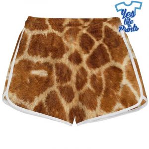 Giraffe-3D-Custom-Women-Shorts