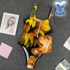 Golden-Retriever-Dog-and-Sunflower-3D-One-Piece-Swimsuit