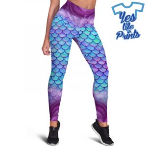Mermaid-Full-Print-Custom-3D-Leggings-For-Women