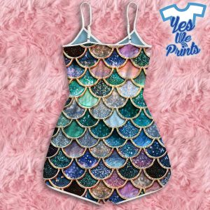 The-Most-Blue-Sparkle-Mermaid-Tail-In-The-Ocean-Custom-Romper-1