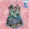 The-Most-Blue-Sparkle-Mermaid-Tail-In-The-Ocean-Custom-Romper