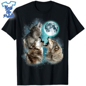 3-Wolf-Moon-Howling-Wolf-Head-Funny-Wolves-For-Men,-Women-Shirt