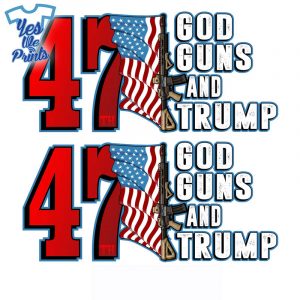 47th-God-Guns-and-Trump-Funny-Trump-2024-Sticker