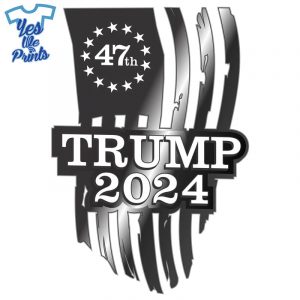 47th-US-Flag-Chrome-Effect-Trump-2024-Sticker