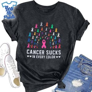 Cancer-Sucks-in-Every-Color-Pink-Ribbon-Breast-Cancer-Awareness-Shirt