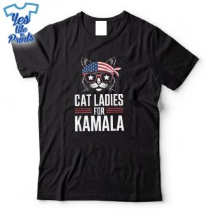 Cat-Ladies-For-Kamala-Cat-2024-President-KamalaHarris-Shirt