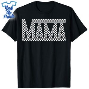 Funny-Checkered-Mama-Black-White-Gift-Shirt