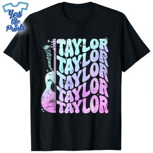 Girl-Retro-Taylor-First-Name-Personalized-Groovy-80's-Pink-Shirt