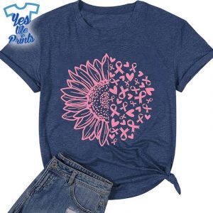 Half-Sunflower-Pink-Ribbon-Breast-Cancer-Awareness-Shirt
