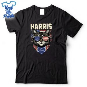 Kamala-Harris-For-President-2024-Cat-Lady-Graphic-Shirt