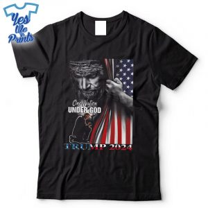 One-Nation-Under-God-Trump-2024-God-American-Flag-Shirt