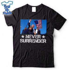 Pray-For-President-Trump-Never-Surrender-God-Bless-Trump-Shirt