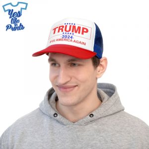 Trump-2024-Fix-America-Again-Trucker-Hat