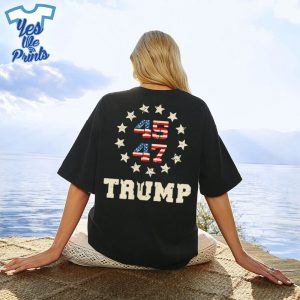 Trump-2024-Flag-On-Back-Take-America-Back-Trump-Flag-45-47-Shirt
