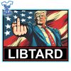 Trump-The-Finger-Libtard-Trump-2024-Sticker