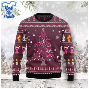 Christmas-Tree-Butterflies-Breast-Cancer-Awareness-3D-All-Over-Print-Shirt