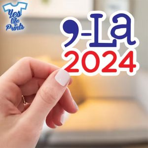 Comma-La-2024-Kamala-Harris-President-Democrat-2024-Election-Sticker