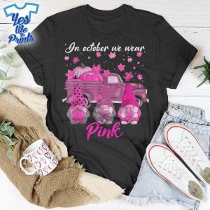Gnomies-and-Truck-Autumn-Breast-Cancer-Awareness-Shirt