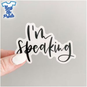 I m-Speaking-Kamala-Harris-Sticker