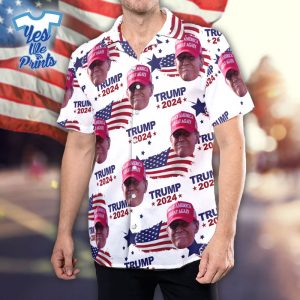 Make-America-Great-Again-Trump-2024-Tropical-Flower-Hawaiian-Shirt-1