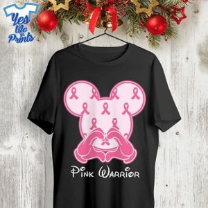 Mickey-Mouse-Pink-Warrior-Breast-Cancer-Awareness-Shirt