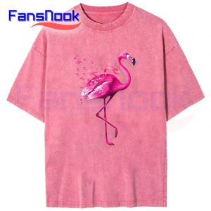 Pink-Bird-Flamingo-Breast-Cancer-Awareness-Mineral-Wash-T-Shirt