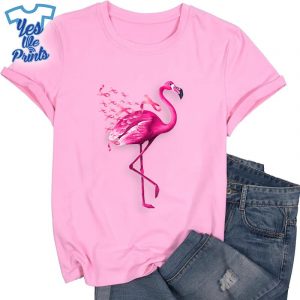 Pink-Bird-Flamingo-Breast-Cancer-Awareness-Shirt