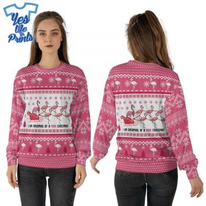 Pink-Christmas-Flamingo-Ugly-Sweater-Pattern-Breast-Cancer-Awareness-3D-All-Over-Print-Shirt