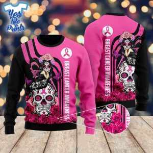 Skull-Breast-Cancer-Awareness-3D-All-Over-Print-Shirt