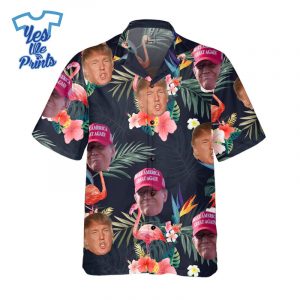 Trump-Face-With-Tropical-Flower-Hawaiian-Shirt