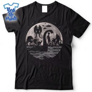 Bigfoot-Loch-Ness-Monster-Mothman-And-Aliens-Cryptid-Shirt