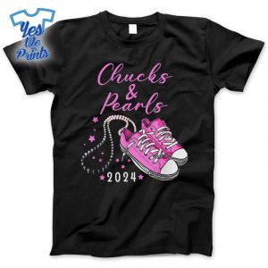 Chucks-And-Pearls-2024-Kamala-Harris-For-President-47th-Shirt