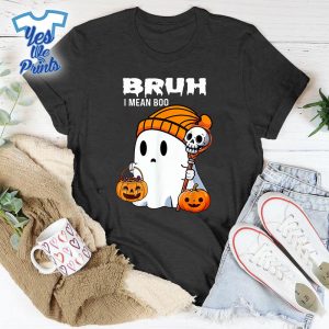 Halloween-Bruh-Ghost-Boo-Skull-Pumpkin-Boys-Shirt