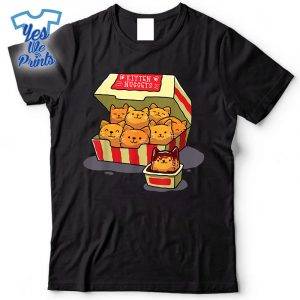 Kitten-Nuggets-Food-Pun-Cat-Lover-Chicken-Nuggets-Shirt