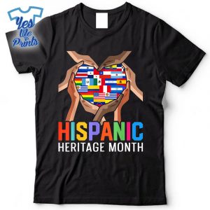 Latin-Countries-Hands-Heart-Flags-Hispanic-Heritage-Month-Shirt