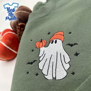 Pumpkin-Ghost-Jack-o-Lantern-Spooky-Season-Halloween-Embroidered-Shirt-1