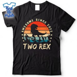 Two-Rex-2nd-Birthday-Second-Dinosaur-2-Year-Old-Shirt