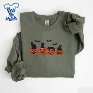 Black-Cat-Pumpkin-and-Bats-Spooky-Season-Halloween-Embroidered-Shirt