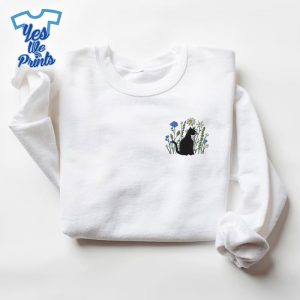 Black-Cat-With-Floral-Embroidered-Shirt-2