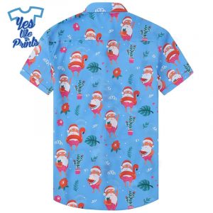 Blue-Santa-Unique-Pattern-Hawaiian-Christmas-Shirt-Beach-Tropical-Button-Up-Shirts-1