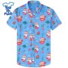 Blue-Santa-Unique-Pattern-Hawaiian-Christmas-Shirt-Beach-Tropical-Button-Up-Shirts