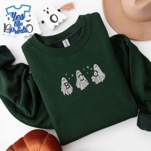 Boo-Cute-Three-Ghost-Spooky-Season-Halloween-Embroidered-Shirt