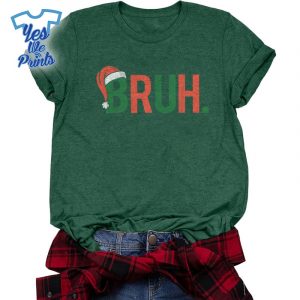 Bruh-Meme-Saying-Bro-Greeting-Teens-Boys-Christmas-Shirt