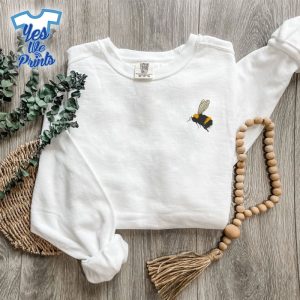 Bumblebee-Animal-Lovers-Embroidered-Shirt-1