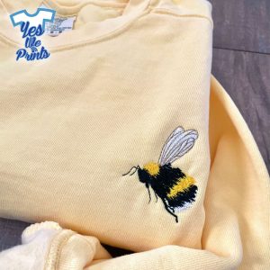 Bumblebee-Animal-Lovers-Embroidered-Shirt