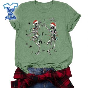 Couple-Skeletons-Dancing-Christmas-Lights-Funny-Christmas-Shirt-Xmas-Gift