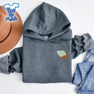 Cute-Hermit-Crab-Animal-Lovers-Embroidered-Shirt-1